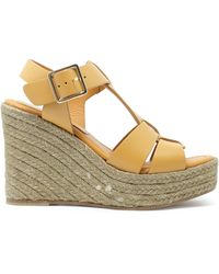 Paloma Barceló - Paloma Barcelo Leather Alison Wedge Sandals - Lyst