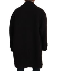 Dolce & Gabbana - Alpaca Button Down Trench Coat Jacket Clothing - Lyst