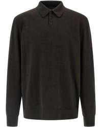 Maison Margiela - Suede Patch Polo Shirt - Lyst