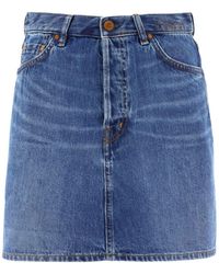 Chloé - Denim Mini Skirt - Lyst