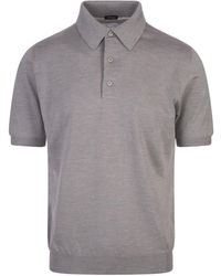Kiton - Silk, Linen And Cashmere Polo Shirt - Lyst