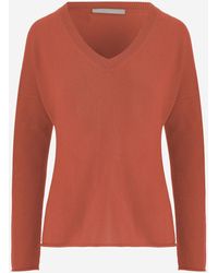 Allude - Cashmere Sweater With V-Neck - Lyst