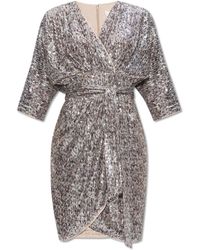 Diane von Furstenberg - Sequin-Embellished Wraped Belted Dress - Lyst