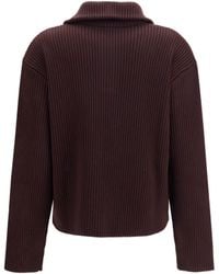 Courreges - Ribbed Zip Sweater - Lyst