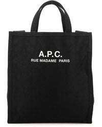 A.P.C. - Recovery Logo Printed Shopping Bag - Lyst