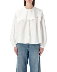 Polo Ralph Lauren - Cotton Oxford Shirt With Bib Detail - Lyst