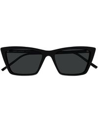 Saint Laurent - Sl 737 Mica Thin Linea Sl Logo Sunglasses - Lyst