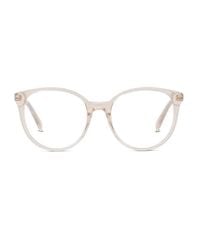 Celine - Sunglasses Square Full Rim, Shiny Transparent Rose Glitter Frame And Clear Demo Lens Cl50077I073 - Lyst