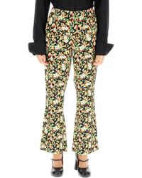 Marni - Floral-Printed High-Waist Trousers - Lyst