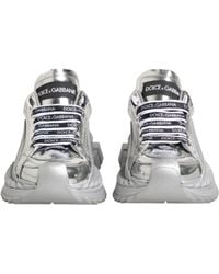 Dolce & Gabbana - Leather Super Queen Sneakers Shoes Calfskin Viscose - Lyst