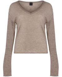 Pinko - Salomone Long-Sleeve Sequin Top Wool Tops - Lyst