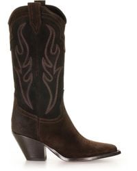 Sonora Boots - Santa Fe Cowboy Style Texan Boot - Lyst