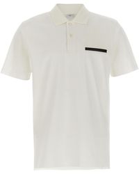 Berluti - 'Leather Tab' Polo Shirt - Lyst
