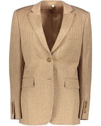 Burberry - Single-Breasted Two-Button Blazer - Lyst
