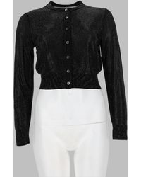 Alexander Wang - Button-Front Cropped Cardigan - Lyst