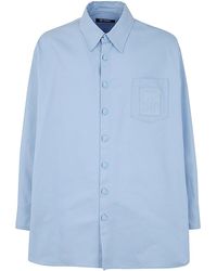 Raf Simons - Oversized Denim Shirt: Cotton - Lyst