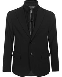 Emporio Armani - Single-Breasted Two-Button Jacket - Lyst