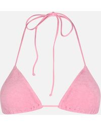 Mc2 Saint Barth - Terry Triangle Top Swimsuit Leah - Lyst