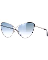 Tom Ford - Sunglasses Cat Eye Full Rim, Frame And Light Gradient Mirror Lens Ft078616X - Lyst