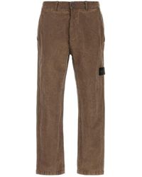 Stone Island - Lead Corduroy Trousers - Lyst