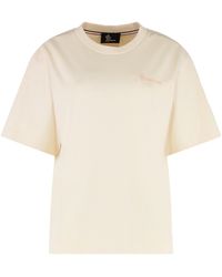 Moncler - Cotton Crew-Neck T-Shirt T-Shirts & Jerseys - Lyst