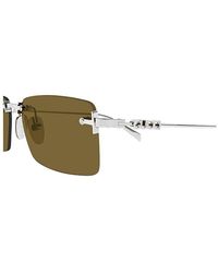 Gucci - Sunglasses Metal Eyewear - Lyst