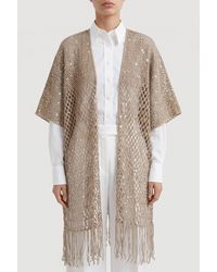 Brunello Cucinelli - Light Open Knit Sweater - Lyst
