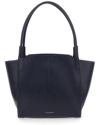 Victoria Beckham - 'Victoria Small' Tote Bag With Embossed Logo Lettering On The Front - Lyst