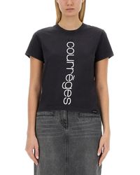 Courreges - T-shirt With Logo - Lyst