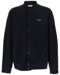 Givenchy - Varsity Jacket With Bomber Collar And Logo Lettering On The Front - Lyst