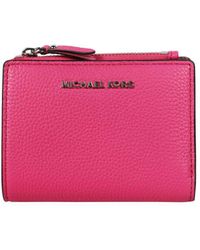 Michael Kors Jet Set Monogram Pink Small Wallet - ShopStyle