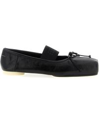 MM6 by Maison Margiela - Ballet Flats Calfskin Leather (Bos Taurus) Flat Shoes - Lyst