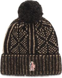 Moncler - Alpaca Wool Beanie With Pom-Pom Hat - Lyst