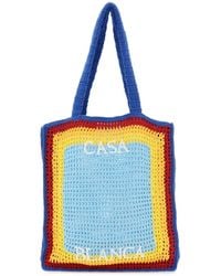 Casablanca - Logo Cotton Crochet Tote Bag - Lyst