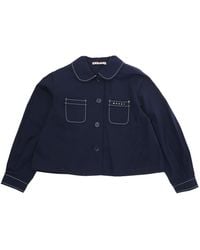 Marni - Jacket Classic Collar Cotton Blazers - Lyst