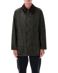 Barbour - Beaufort Waxed Cotton Jacket Tartan Lined - Lyst