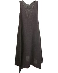 Stefano Mortari - Linen Dress With Side Tips - Lyst