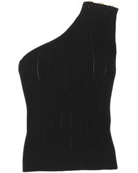 One Shoulder Black Tops for Women - Up to 82% off | Lyst