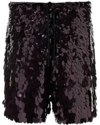 Dries Van Noten - Embellished Crepe Piperi Bermuda Shorts - Lyst