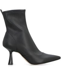 Michael Kors - Clara Faux Leather Ankle Boots - Lyst