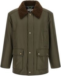 Maison Margiela - Shearling Collar Parka - Lyst