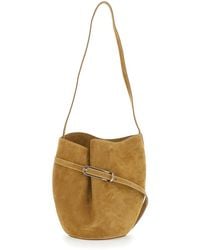 Liffner - Crossbody Bag With Adjustable Strap Suede For Cow - Lyst