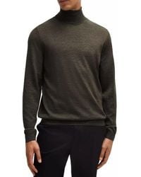 BOSS - Musso-P Turtleneck Sweater Clothing Knitwear - Lyst