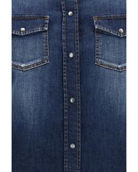 Jacob Cohen - Lightweight Denim Western Long Sleeve Shirt - Lyst
