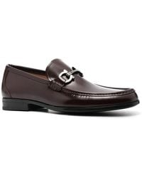 Ferragamo - Grandioso Gancini-Buckle Loafers - Lyst