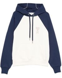 Ami Paris - Ami De Coeur Cotton Hoodie - Lyst