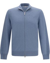 Brunello Cucinelli - Pure Cashmere Cardigan Kashmir/Capra Hircus - Lyst