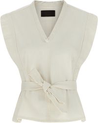 Lemaire - Cotton Sleeveless Jacket - Lyst
