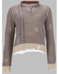 DIESEL - Fringed Sweater -Dracarina Cotton Jumpers - Lyst