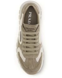 Prada - Sneakers Prax Suede And Re-Nylon Lace-Up Shoes - Lyst